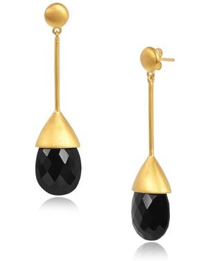 Moon London Tranquillity Spinel Drop Earrings - Metallic