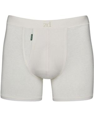 Zd - Zero Defects Neutrals Heracles Fly Front Boxer – Maximum Softness For Sensitive Skin - Grey