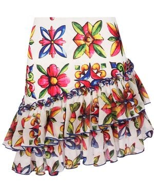Nur Karaata Sicilia Tigra Skirt - Red