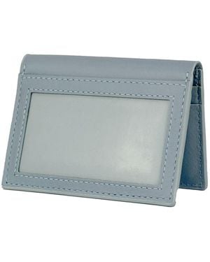 godi. Handmade Leather Id Wallet - Blue