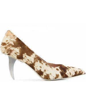 RIVERPEACE.CO Pointed-Toe Blade High Heels - Metallic