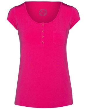 Conquista Cap Sleeve Tee - Pink