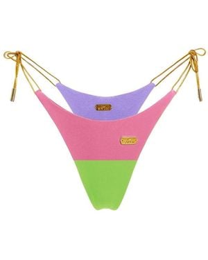 Capri Swim™ Prism Reversible Thongkini Bottom - Pink