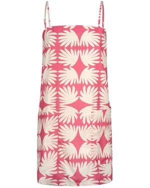 SUNSHINE TIENDA Lemonade Tile Grotto Dress - Pink