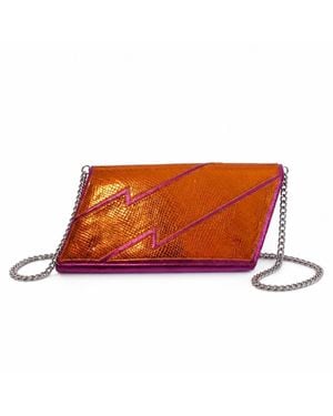 Terry De Havilland Mia Clutch Bag - Orange