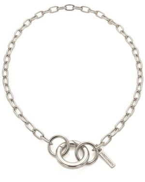 Jaredjamin Chain Reaction Connector Necklace - Metallic