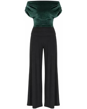 Atom Label Carbon Jumpsuit - Black