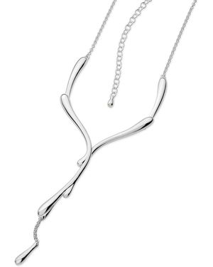 Lucy Quartermaine Sterling Dripping Necklace - Metallic