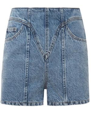 Cótier Denim Soleil Shorts - Blue