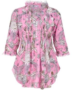 At Last Sophie Cotton Shirt - Pink
