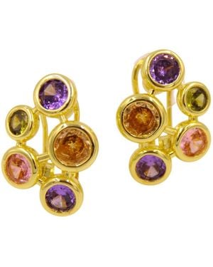 1610Istanbul Istanbulite Mosaic Earrings - Metallic