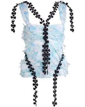 Natalia Petruch Neutrals Anabelle Top - Blue