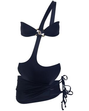 The Delarose Sisters Ruby Rosa One-Piece And Cover-Up - Blue