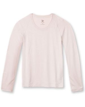 On/Off Essentials Neutrals Bamboo Long Sleeve Tee - Pink