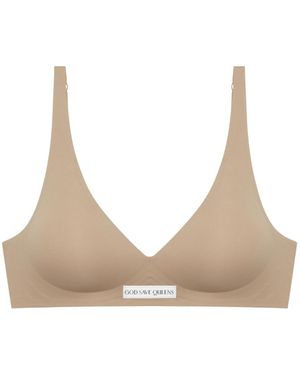 GOD SAVES QUEENS Neutrals Second Skin Push Up Bralette Mocha - Natural
