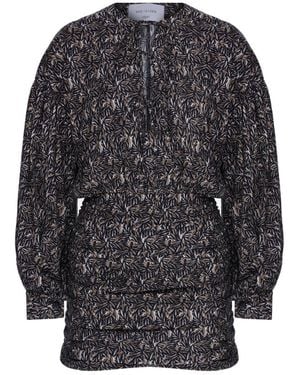 NAZLI CEREN Carlotte Mini Dress - Gray