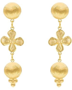 Marcia Moran Tova Drop Earrings - Metallic