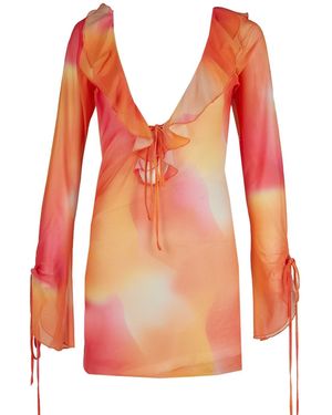 Herfetch Mini Xoxo Dress-Multi - Orange