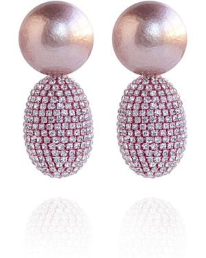 Saule Label Selena Clip-On Earrings - Purple
