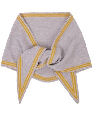 Saachi Solid Triangle Scarf - Purple