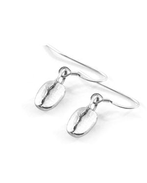 Anchor and Crew Gustatory Coffee Bean Earrings - Metallic