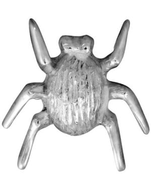 Edge Only Striped Bug Pin Sterling - Metallic