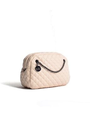 SJW BAGS LONDON Neutrals Carlton Vegan Leather Quilted Handbag - Pink