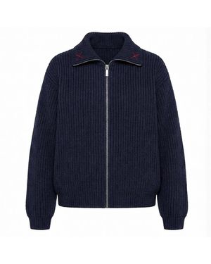Ren Cordeza The Sloe Zip Jumper - Blue