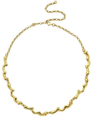 LINYA JEWELLERY Dery Drop Necklace Choker - Metallic