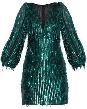 Angelika Jozefczyk Emerald Sequin Mini Dress Laura - Green