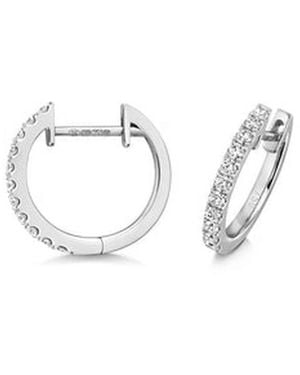 Cervin Blanc Diamond Hoops - Metallic