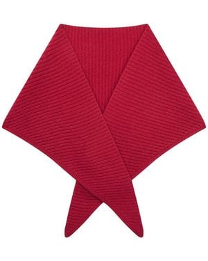 Loop Cashmere Cashmere Triangle Scarf - Red