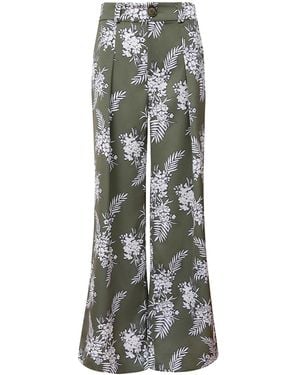 blonde gone rogue Girlboss Wide Leg Pants, Upcycled Polyester - Gray