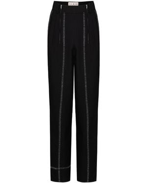 Pcfg Free Heaven Striped Two Zipped Pant - Black