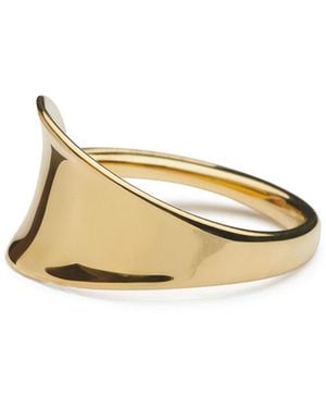 Shabella Nyc Moon Adjustable Ring - Metallic