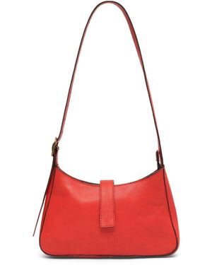 Miriam Bella The Zuri Leather Mini Shoulder Bag - Red