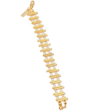 The Bulums Tempo Code Natural Pearl Plated Bracelet - Metallic