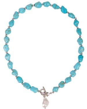 Saachi Stone Necklace - Blue