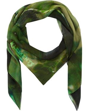 Klements Swamp Silk Chiffon Giant Scarf - Green