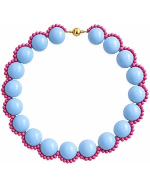 Eyeconic by Samar Ajram Vivian Beaded Necklace - Blue