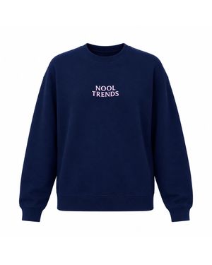 Nooltrends Embroidered Gender Neutral Sweatshirt - Blue