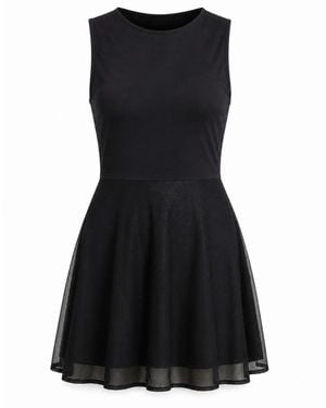 Marianne by Marie Jordane Mia Organic Cotton Skater Dress - Black