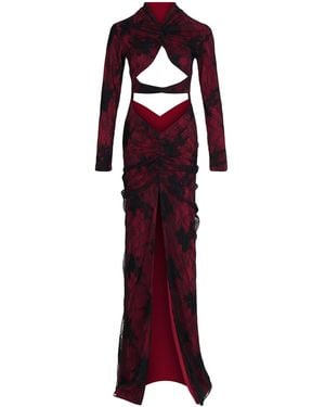 Herfetch Maxi Fetch Obbsession Dress-Burgundy - Red