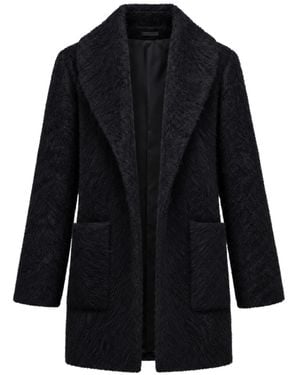 Humans & Land Winter Short Coat - Black
