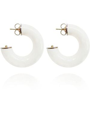 Saule Label Neutrals Alba Hoops - White