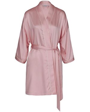 Pasithea Sleep Silky Bamboo Robe - Pink