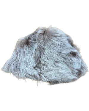 Owen Barry Neutrals Sheepskin Pull On Beanie Aubrac Toscana - Blue