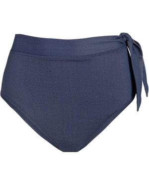 Change of Scenery Side Tie High Waist Bottom - Blue