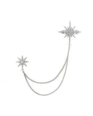 LÁTELITA London Andromeda Starburst Brooch With Pin - Metallic
