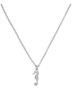 Zoe & Morgan Seahorse Necklace - Metallic